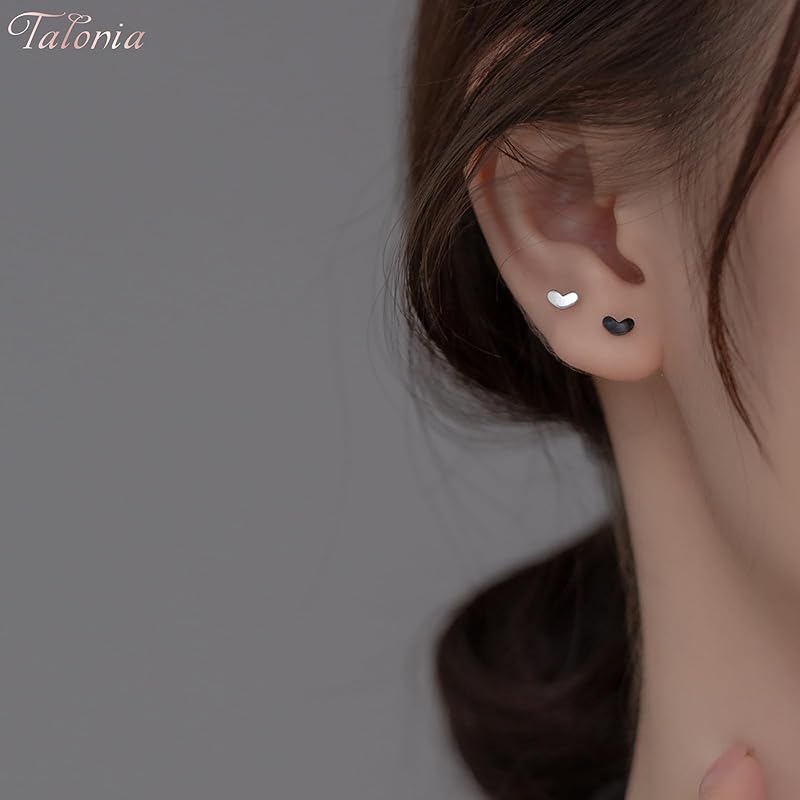 Серьги комплект маленькая пара Популярность Совместимо с аллергией на металлы Оставьте его включенным Серебро 925 пробы Различные виды пирсинга Мило 6 пар Модная женщина