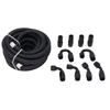 6AN Fuel Line Fitting Kit 20ft Hose 10pcs Fitting Aluminum Black Anodized 500 Psi Universal for Car Ship