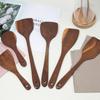 Health Heat Resistant Kitchenware Rice Spoon Wooden Turner Cooking Utensil Shovel Wood Spatula