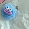 Cartoon Funny Clown Keychain Plushies Big Mouth Plush Pendant Fashion Sausage Mouth Keyring  Car