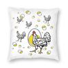 Roseanne Chicken Parody Pillowcase Polyester Linen Velvet Pattern Zip Decor Sofa Seater Cushion Cover Wholesale