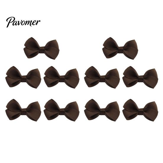 Soft Ribbon Hair Pins for Babies 10Pcs Baby Clips, Bows, Fully Covered Barrette Grosgrain Clip Toddler Bow Clips Girls Infants & Toddlers, No Tugging