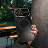 Модный Жесткий Магнитный Чехол с Покрытием для iPhone 17 16 15 14 13 12 Pro Max Кристальный Большое Окно Для Magsafe Защитный Бампер