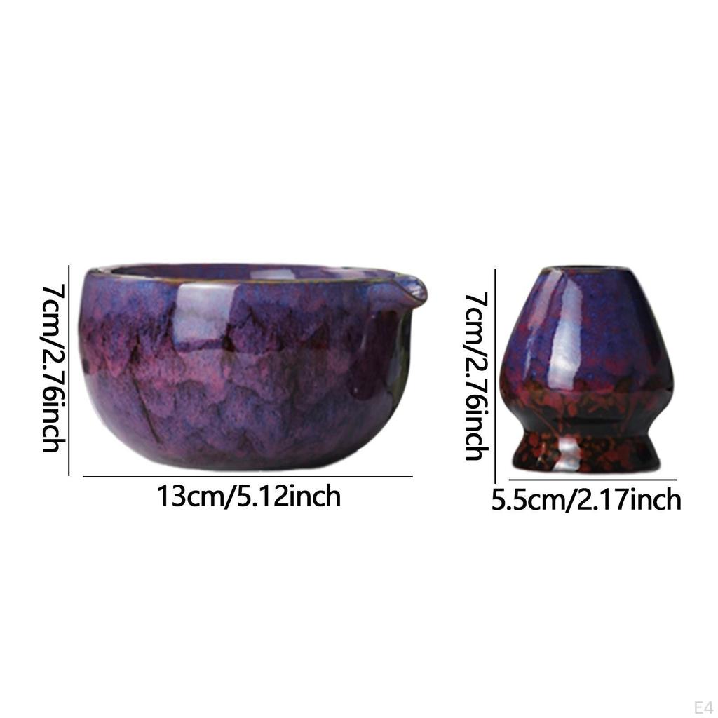 Чаша для японского матча 450 мл с подставкой для венчика и носиком для наливания