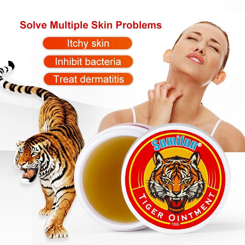 Sumifun Tiger Balm Fresh Cream Headache Cooling Oil Dizziness Stuffy Nose Relief Muscle Tiger Ointment