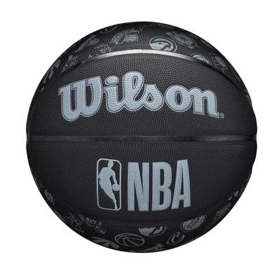 Мужской баскетбольный мяч Wilson NBA ALL TEAM BSKT (Размер 7, Сборная НБА) WZ4029401XB7, Размер 7/Диаметр: приблизительно. 24,5 см, черный