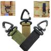 3Pcs Tactically Nylon Webbing Buckle Backpack Hanging Buckle Keychain Belt Clip Carabiner 360 Degree Rotating Strap Clip