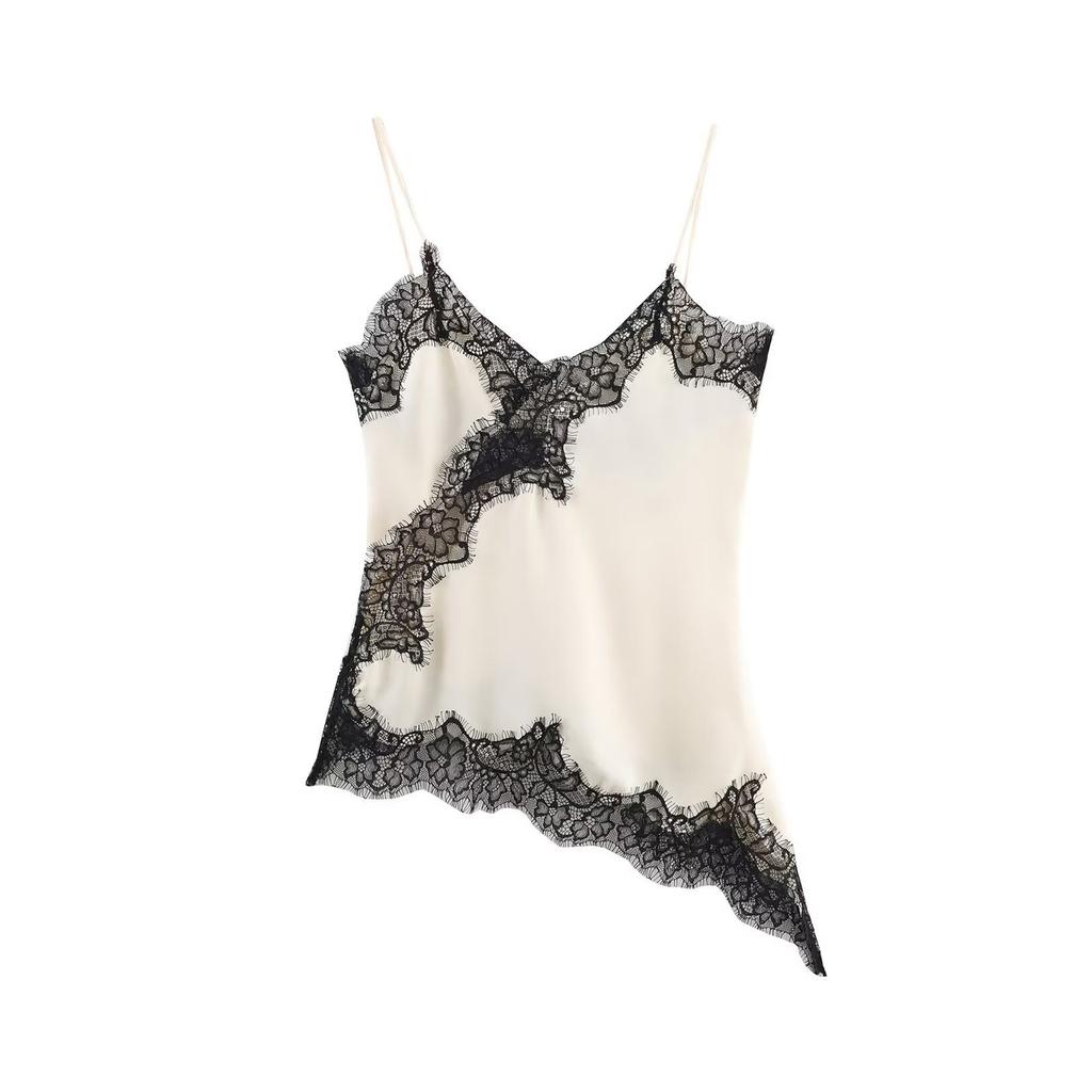 Женские топы-майки из шелкового сатина с V-образным вырезом, повседневные майки без рукавов, нарядные летние рубашки