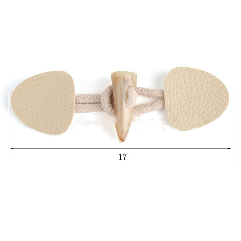 Fashionable Coat Buttons High Quality Resin Ox Horn Cotton Rope Buttons Woman's Coat Sewing Supplies