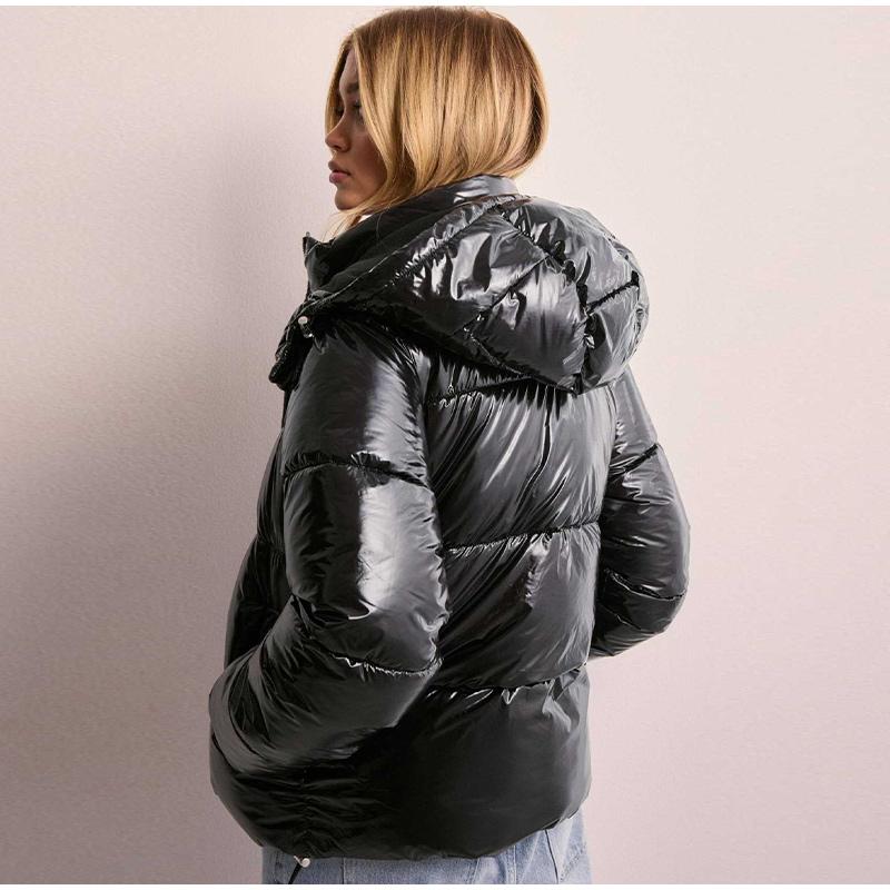 Новая женская повседневная спортивная хлопковая куртка с капюшоном и застежкой-клипсой, осенне-зимняя женская одежда, хлопковая куртка-пальто