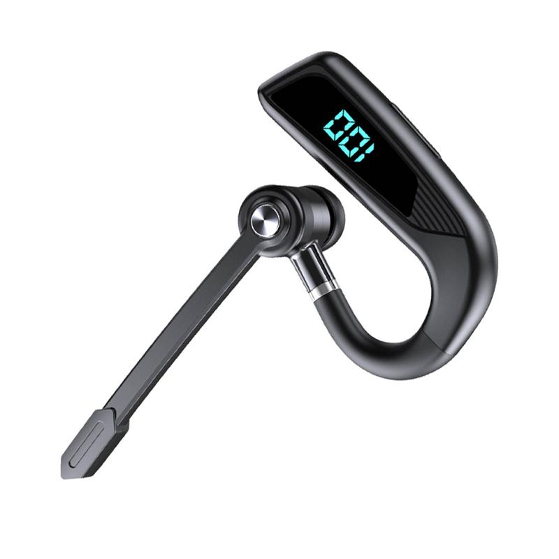 V16 Bluetooth-совместимая гарнитура Голосовой ответ Двойной микрофон Батарея Цифровой дисплей V9 Левый и