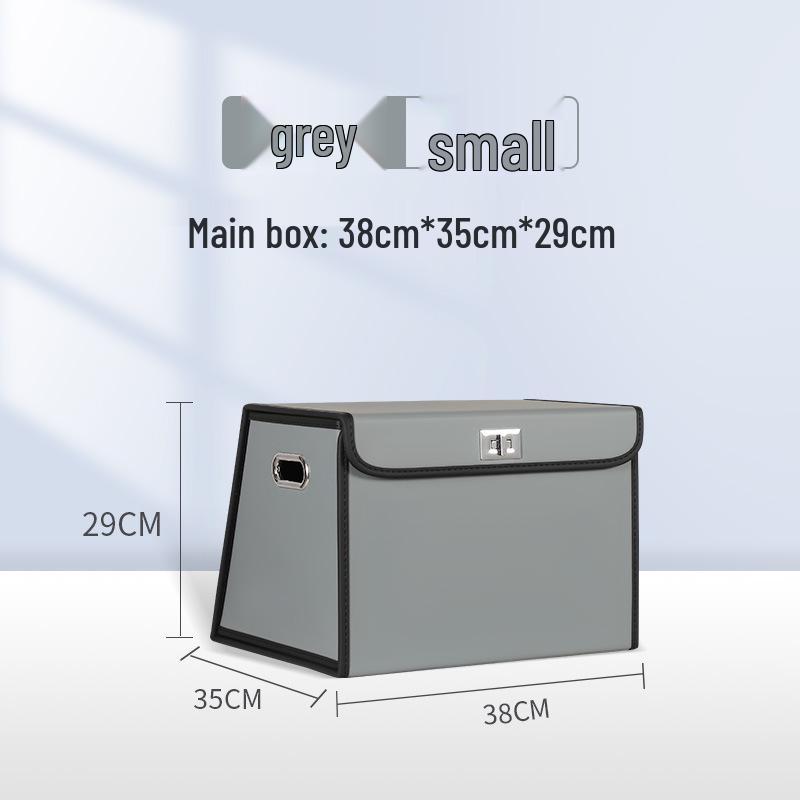 Складной органайзер для багажника автомобиля - Вместительный ящик для хранения с откидной крышкой