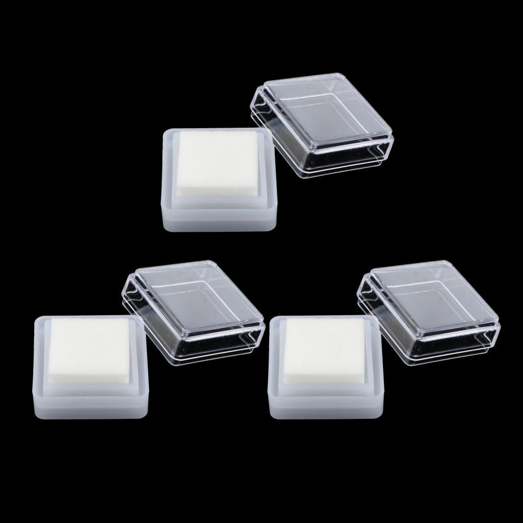 Blank Ink Pad Square Sponge Stamp Pad for Fabric Wood Paper Journaling Scrapbooking Ink Projects