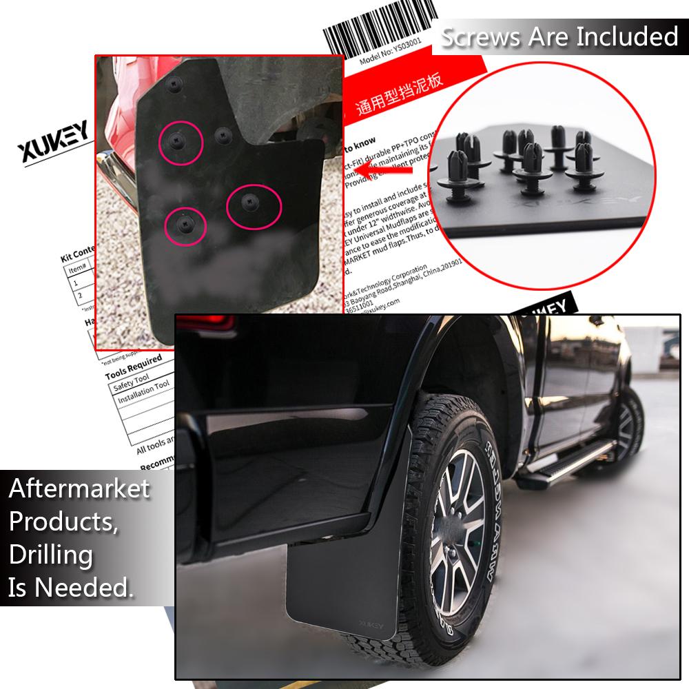 Mudflaps Mud Flaps Splash Guards Mudguard For Chevrolet Silverado 1500 2500 3500 1500HD 2500HD 3500HD 4500HD 5500HD 6500HD HD