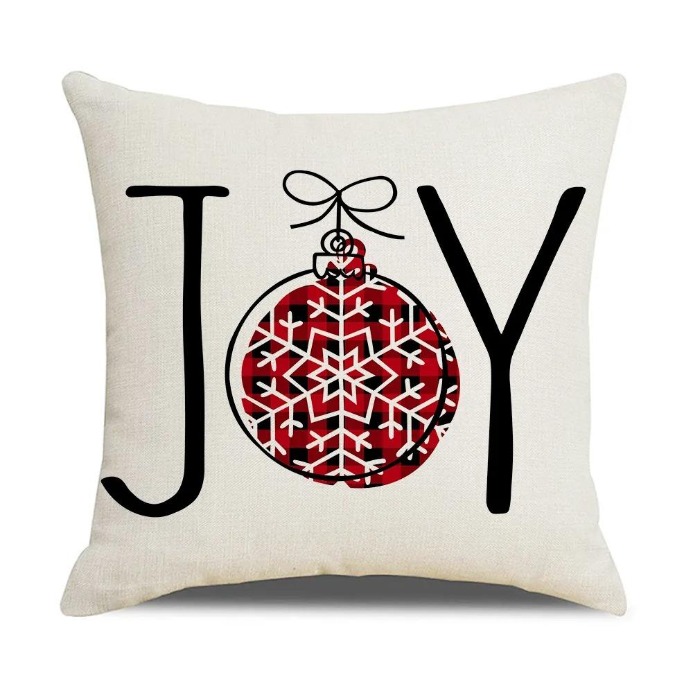 1 шт. наволочка с рождественским украшением Санта-Клаус, гном, рождественская елка, красная клетчатая подушка, набор для украшения комнаты, дома