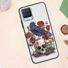 Skull Crow Flower Case For Realme C75 C63 C61 C55 C51 C53 C35 C65 C67 C71 11 12 13 14 15 Pro Plus GT6 GT7 Pro