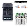 PALO Rechargeable Battery 1.5V Li-ion AAA AA Batteries+LCD Display Charger For Li-ion Ni-Mh Ni-Cd AA AAA Battery
