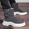 Fashion High-top Snow Boots Men's Winter Plus Velvet Thick Warm Non-slip Cotton Shoes Male Students Fashion Casual Platform Short Boots