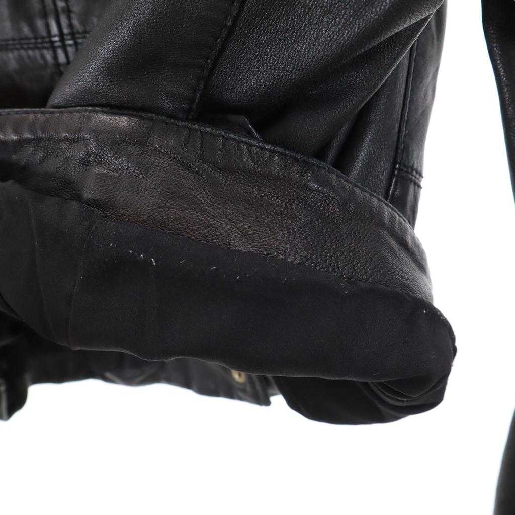 Armani Exchange Leather Jacket S Black Women Used