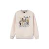 Li Ning X Disney Collaboration Sports Trend Series Cartoon Print Loose Fleece Crewneck Sweatshirt Unisex Sweatshirt Pink AWDR685-6