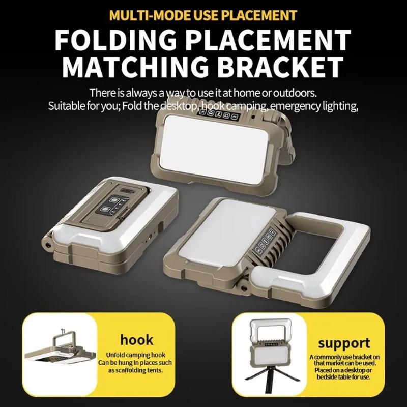 Portable Hanging Lanterns For Camping Ultra-Bright Illumination Emergency Tent Light With Rechargeable Long Battery Life Z4E1