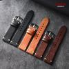 Ремешок для часов из коровьей кожи с ручной прошивкой 18 мм 19 мм 20 мм 21 мм 22 мм Матовый кожаный ремешок для Rolex для Omega Быстросъемный ремешок для часов