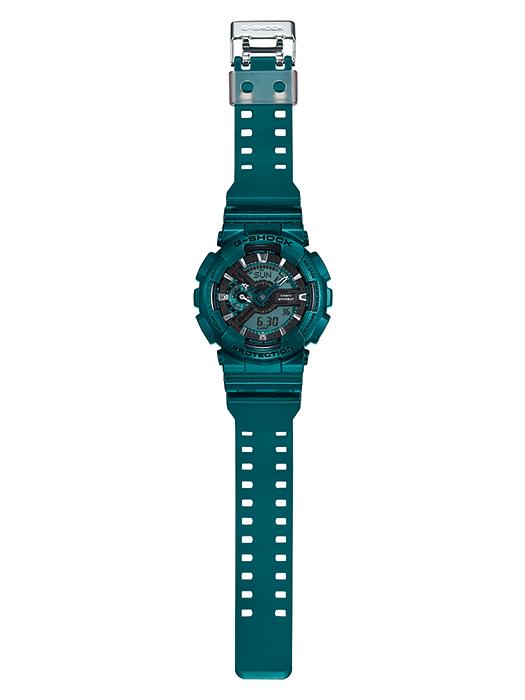 Casio Мужские кварцевые часы GA-110NM-3A из смолы, водостойкие 200 м, ударопрочные, цифровые