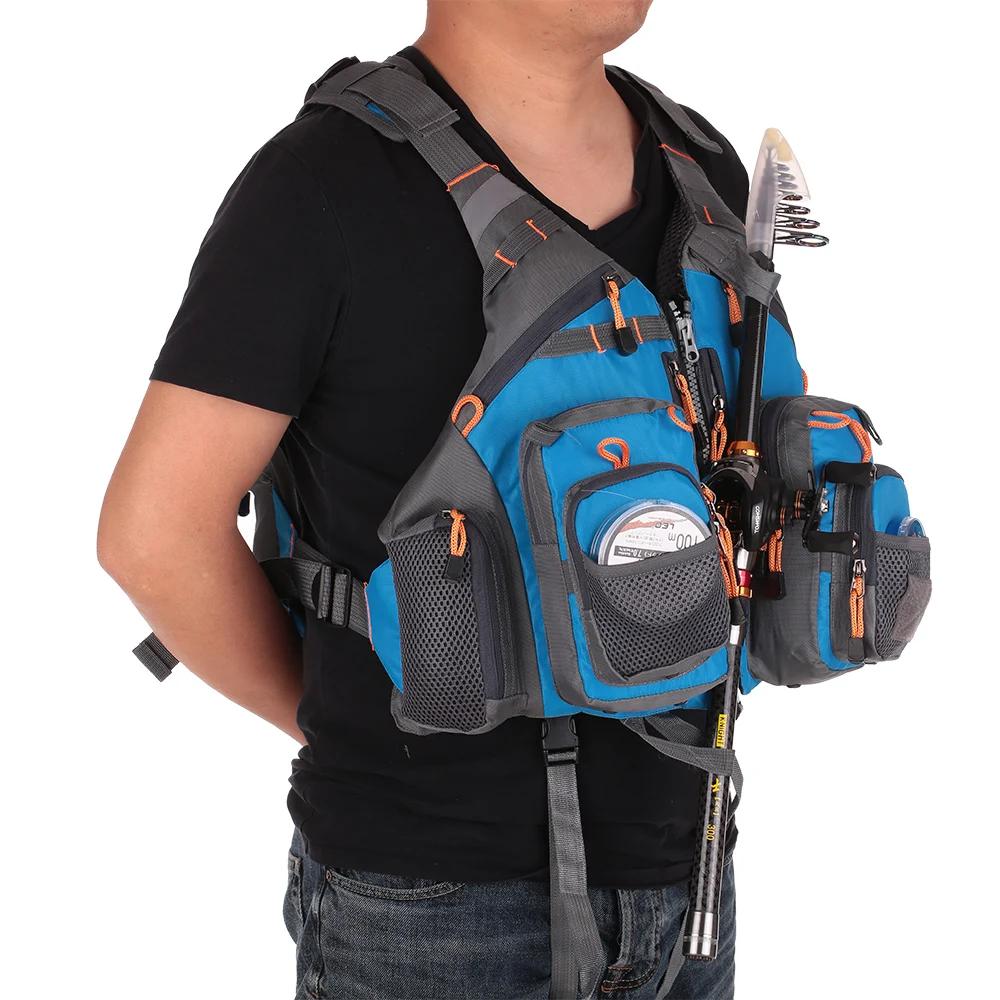 Спасательный жилет Спасательный жилет Рыбалка Спорт на открытом воздухе Летающая куртка Безопасный жилет выживания