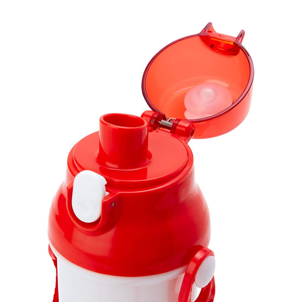 Sanrio Sanrio Water Bottle 480ml Direct Drink Made in Japan Antibacterial Plastic Bottle Hello Kitty For Cold Water Only With Shoulder Strap With Name