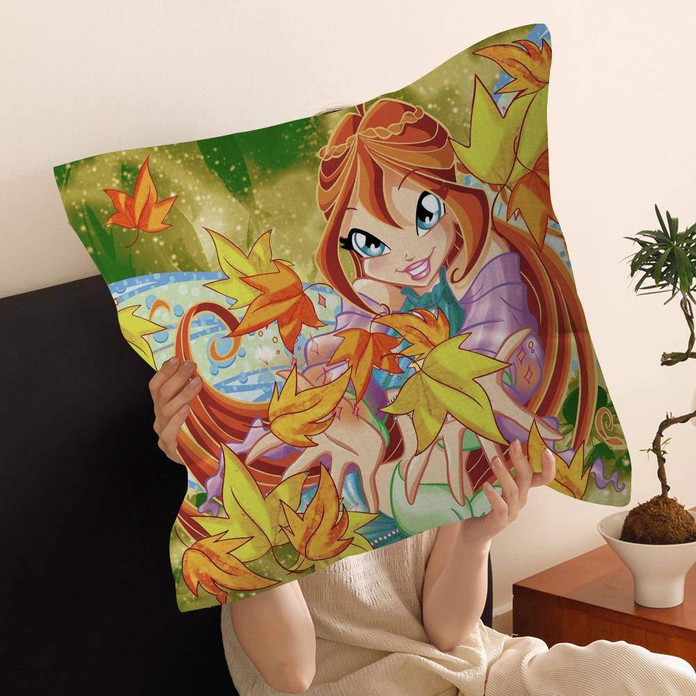 Мультяшная W-Winx Милый Клуб Наволочка Декоративная Подушка Диван Домашний Декор чехол наволочки