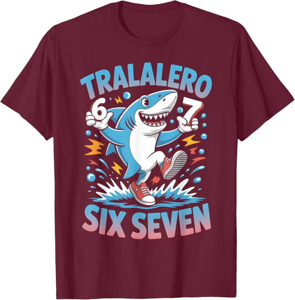 Brainrot Italian Meme Funny 67 Costume Six Seven Unisex T-Shirt