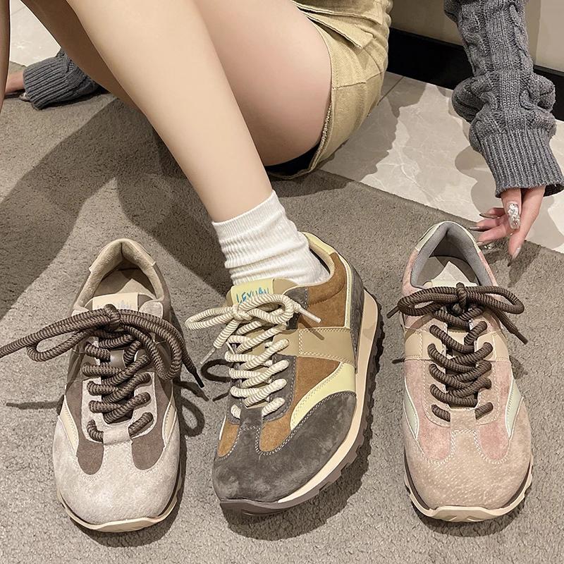 Высококачественная обувь для женщин Шнуровка Вулканизированная обувь Повседневная платформа Обувь Zapatillas Mujer Легкие Плоские кроссовки женские люкс