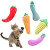 Плюшевая игрушка-овощ для кошек, кошачья мята, игрушка для котят при прорезывании зубов, форма овоща, жевательная игрушка для кошек, снимает скуку у домашних кошек