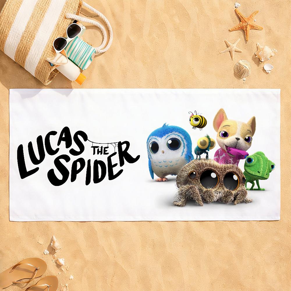 Cartoon Cute Lucas the Spider Towel Quick Dry Absorbent Beach Towel for Sports, Fitness, Swimming and Outdoor Activities