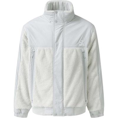 SALOMON Однотонная куртка с воротником-стойкой и застежкой-молнией с длинными рукавами, унисекс, белая, LC2577800