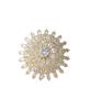 Zirconia Flower Motif Luxury Crystal Flower Sparkling Diamond Flower Chest Gift for Such As Entrance Ceremonial Three-dimensional Brooch, Corsage,