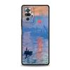 Чехол для телефона с картиной Клода Моне в стиле импрессионизма Для Xiaomi Redmi Note 14 13 5G 10 11 12 Pro Plus 4G 14C 13C 12C 10C Черный Чехол