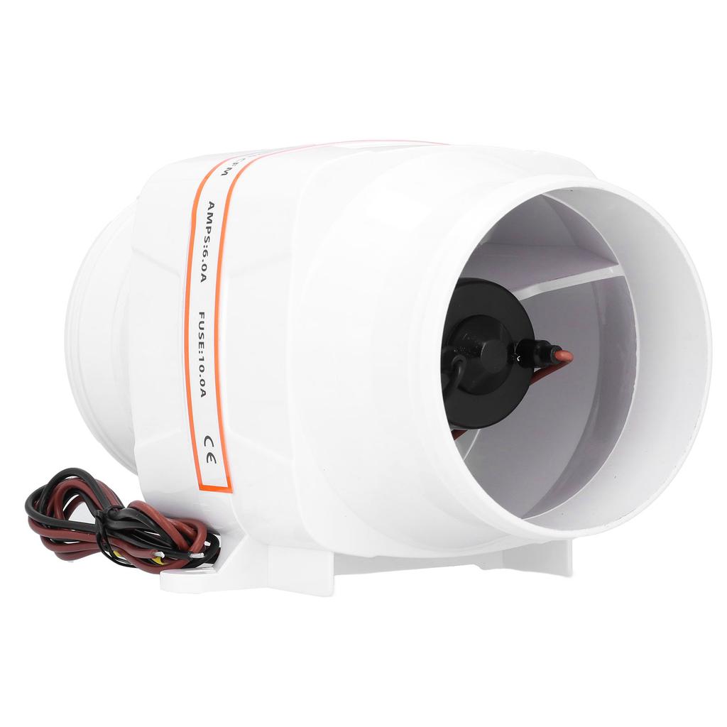 4-дюймовый 270CFM InLine Bilge Air Blower 12V High Airflow Anticorrosion Marine Boat Accessories