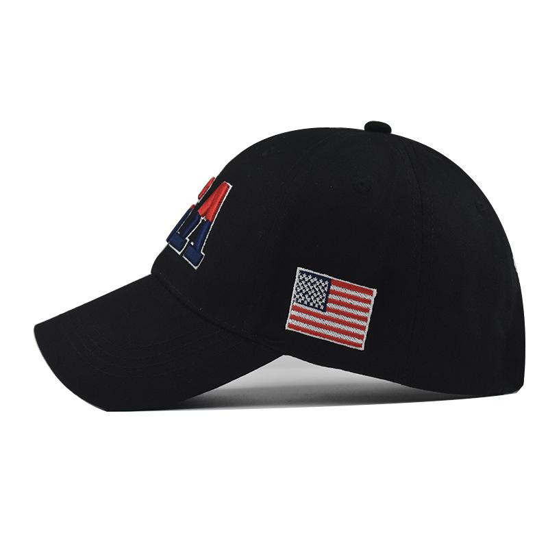 Hat Large Embroidered Cotton Flag Baseball Cap Classic USA Embroidered Cap