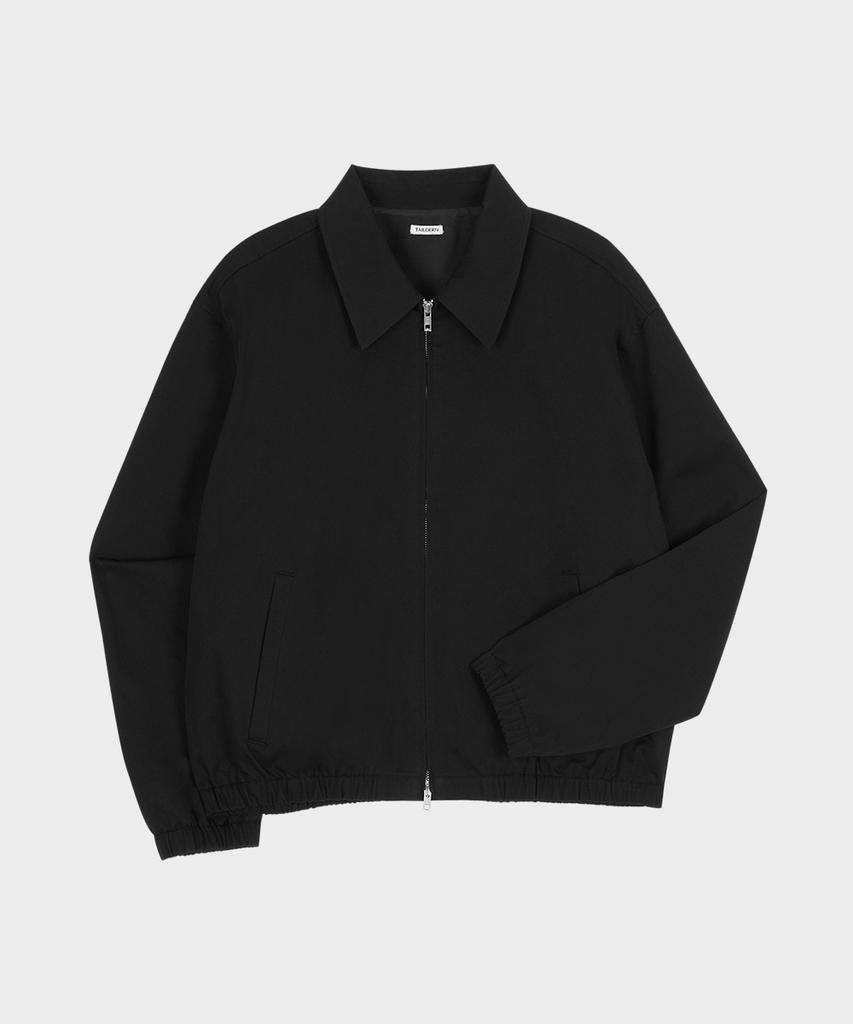 Taildern Light Weight Cotton Harrington Jacket Black