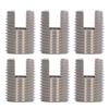 20 шт. шлицевых самонарезающих резьбовых вставок из нержавеющей стали M16 X 1.5 22 мм резьбовая вставка для