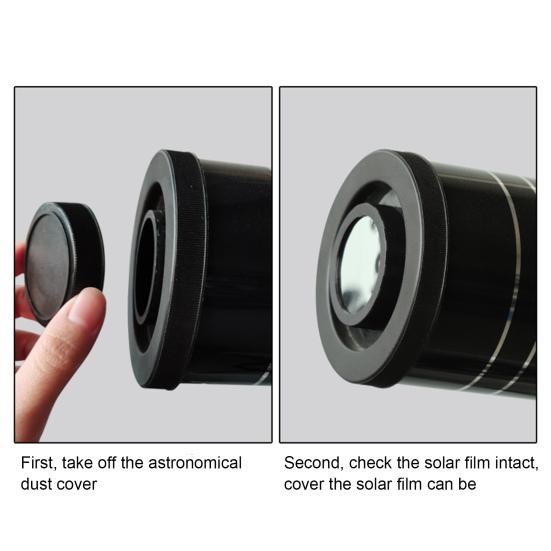 1/2/5 Pcs Astronomical Telescope Filter 5.0 Enhancing Photo Lens Eye Protection Eclipse Macula Observation Telescope Filter Lens