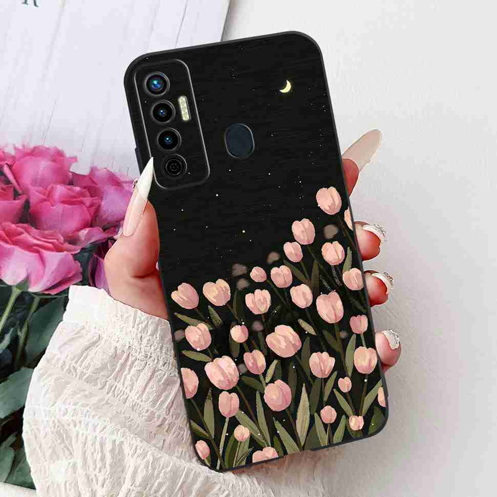 Cute Cat Cover For Tecno Camon 17 Case CG6 CG6j Silicone Soft Protection Shell For Tecno Camon 17 Camon17 Back Cover Casing 6.6"