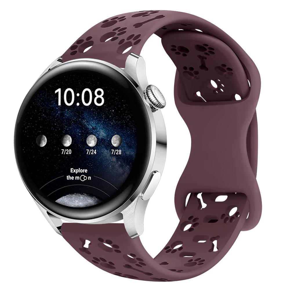 Гравированный ремешок для часов, мягкий дышащий спортивный ремешок 18/20/22 мм, совместимый с Amazfit Huawei Samsung oppo xiaomi