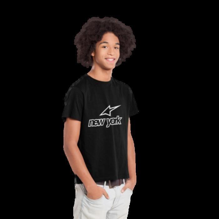 T-shirt imprimé New York étoile noir - - Noir