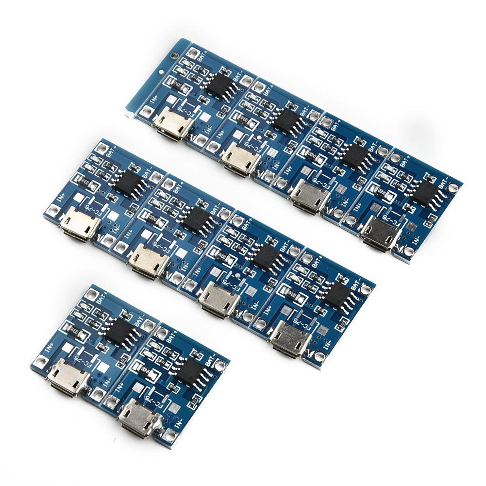 10 шт. в комплекте TP4056 USB-модуль зарядного устройства 5 В 1 А 18650-плата для зарядки литиевой батареи