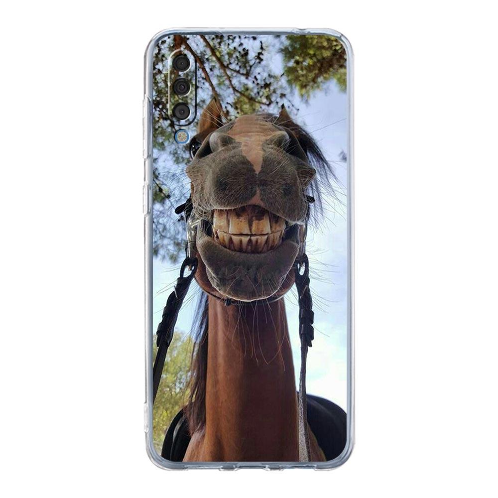 Чехол для телефона Samsung A26 A36 A56 A54 A52 A50 A70 A40 A20S A20E A12 A14 A16 A22 A24 A42 A34 A32 5G A04s A06 Чехол Лошадь Животное