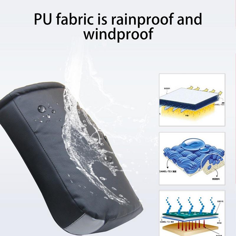 Winter Motorcycle Gloves Handlebar Muffs Waterproof Warm Handle Bar Cover Glove For Motorbikes Scooters Electric Vehicles