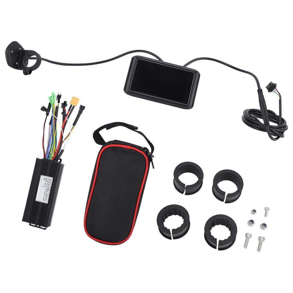 Electric Bike Motor Controller LCD Display Electric Bicycle 30A 3 Mode Controller with UKC1 Panel Controller Bag