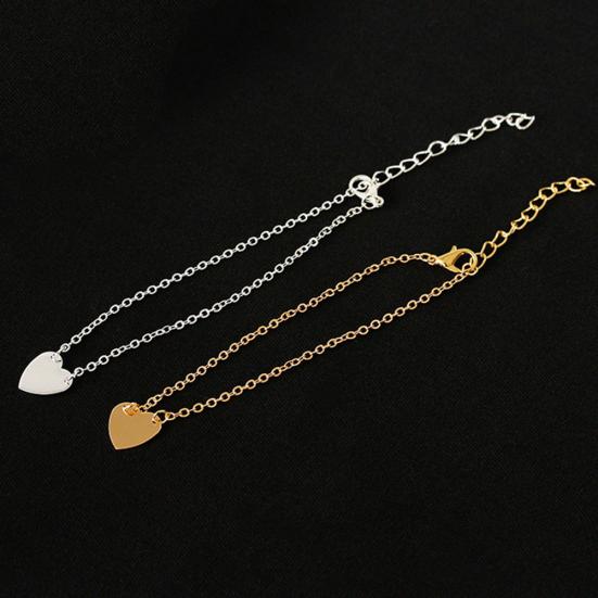 Женский минималистский браслет с подвесками в виде сердца с любовью, ювелирные изделия, подарок на день Святого Валентина